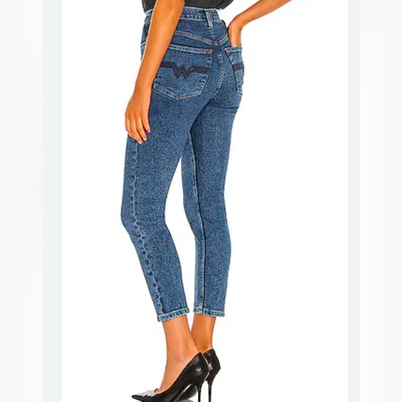 RE/Done Originals x WW84 High Rise Ankle Crop in 80s Retro Indigo Size 28 - Picture 1 of 8
